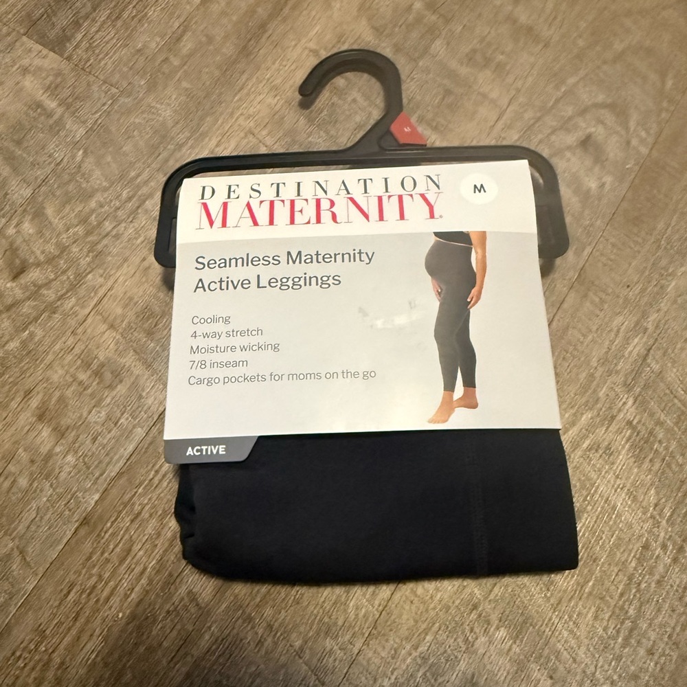 Destination Maternity Black Active Leggings